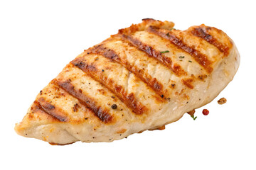 Single Piece of Seasoned Grilled Chicken Breast.