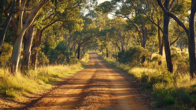 Verdant rural scenery with thriving greenery near Kingaroy, Queensland, Australia