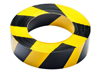 Yellow black barricade tape