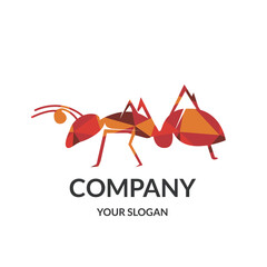 Ant Company logo design template
