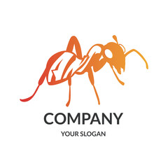 Ant Company logo design template
