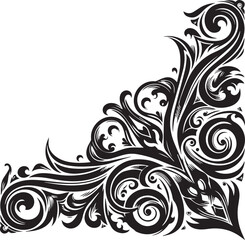 black and white floral background