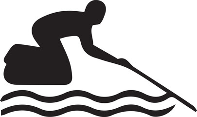 silhouette of a man jumping in the water