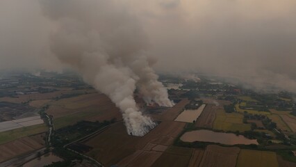 Climate change, Agriculture burning release carbon	