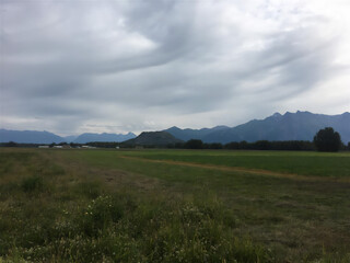 Fototapeta premium landscape with clouds