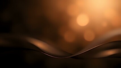 elegant dark blur background with espresso brown and bronze tones, soft flowing gradient and subtle shine