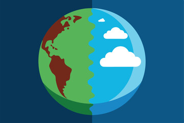 planet earth vector illustration