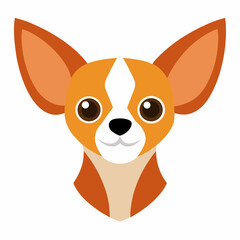 Chihuahua Head Vector Cute and Detailed Dog Illustrations for Creative Projects