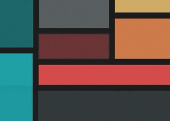 Geometric Abstract Blocks with Bold Colors