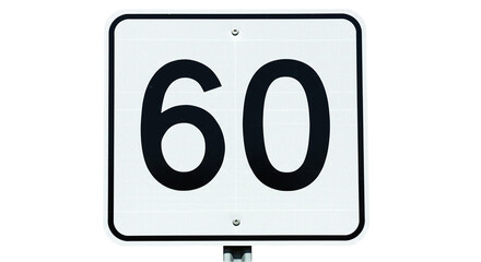Speed limit sign road sixty traffic highway regulatory mph safety travel driving transportation