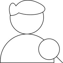 Find Male Profile single vector illustration icon