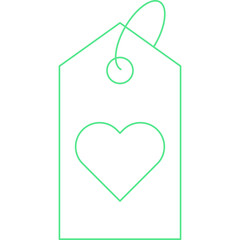 Favorite Tag single vector illustration icon