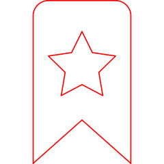 Favorite Bookmark single vector illustration icon