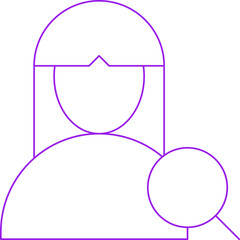 Find Female Profile single vector illustration icon