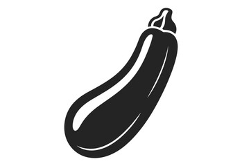 Eggplant Icon Silhouette vector illustration