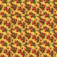 Vibrant Allspice Seamless Pattern Design