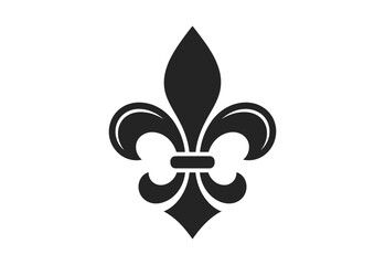 Black Fleur de lis Icon vector illustration © MUZIHID CREATION
