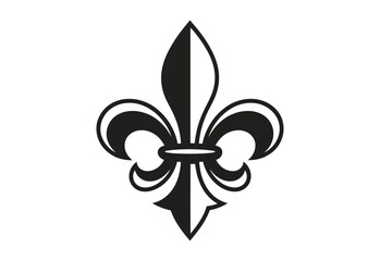 Black Fleur de lis Icon vector illustration © MUZIHID CREATION