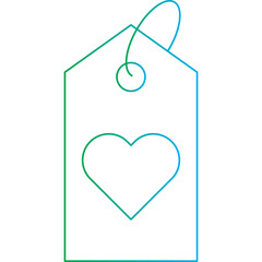 Favorite Tag single vector illustration icon