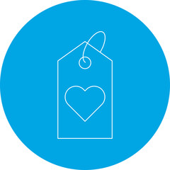 Favorite Tag single vector illustration icon