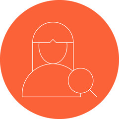 Find Female Profile single vector illustration icon
