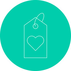 Favorite Tag single vector illustration icon