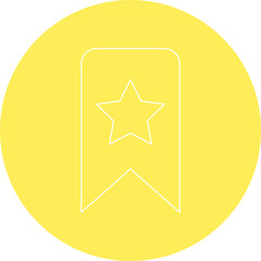 Favorite Bookmark single vector illustration icon