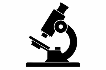 microscope silhouette vector
