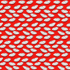 Almond Milk Seed Seamless Pattern Design