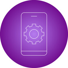 Device Settings single vector illustration icon