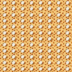 Seamless Pattern Of Almond Milk