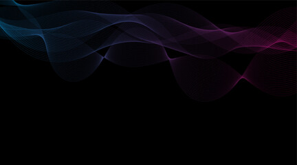 Vibrant Vector Wallpaper: Colorful Smoke Swirls and Light Waves with Smooth Texture
