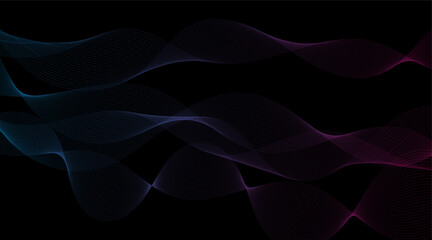 Vibrant Vector Wallpaper: Colorful Smoke Swirls and Light Waves with Smooth Texture
