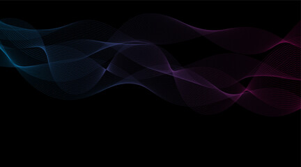 Vibrant Vector Wallpaper: Colorful Smoke Swirls and Light Waves with Smooth Texture
