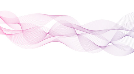 Artistic Vector Design: Abstract Smoke Shapes and Light Lines in a Motion Wave Pattern

