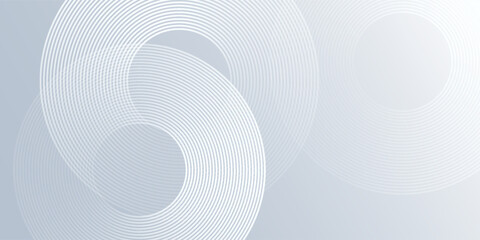 Fototapeta premium Abstract blue ilustration modern background with circle elements. Digital technology natural good