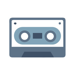 Cassette Tape with Side Buttons Icon Design