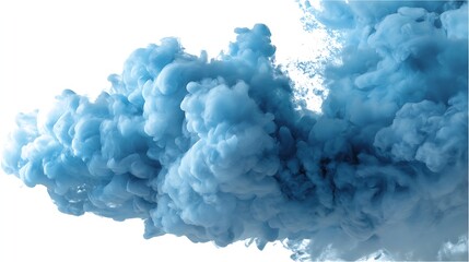 Icy Blue Frosty Smoke - Delicate Winter Mist with Ethereal Swirling Haze