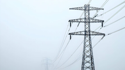 Line Drawing Of Electric Transmission Tower