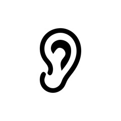 cute Human Ear icon Organ Illustration