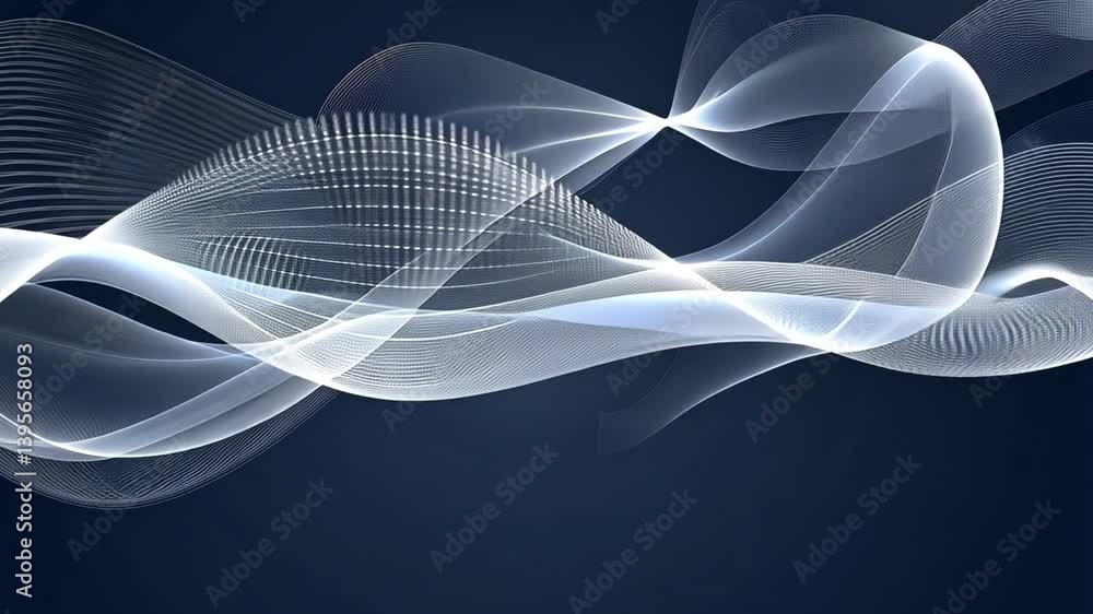 Poster abstract wave lines fluid movement design for calm digital art backgrounds