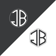 initial monogram logo With Circle and Polygon shape creative logo design.
