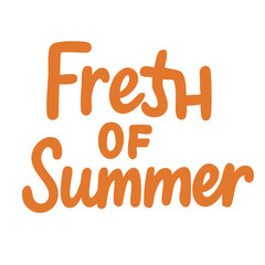 Flat cartoon lettering 