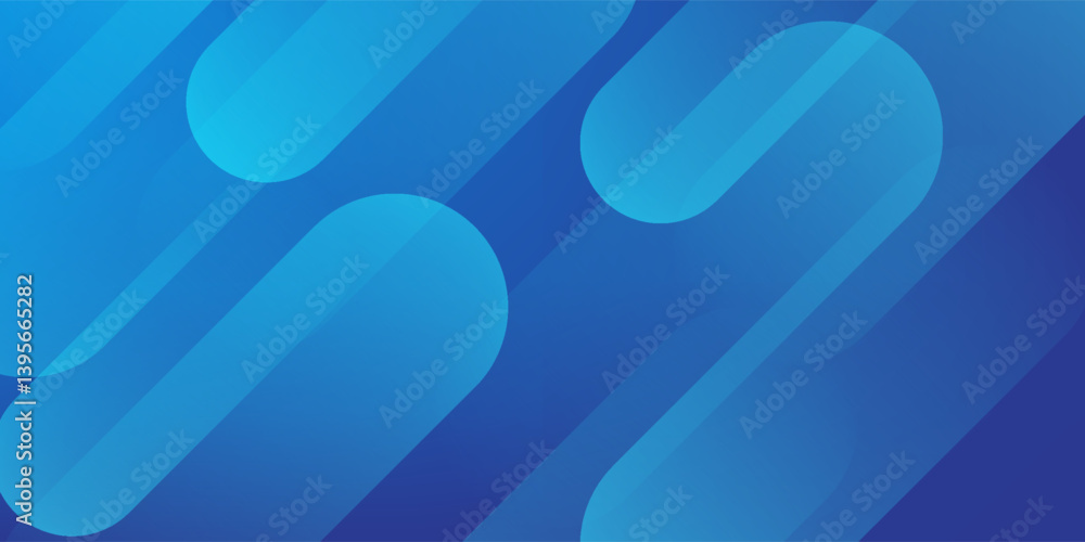 Wall mural abstract blue background with diagonal lines. dynamic shapes composition. vector illustration