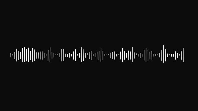 A Simple Audio Wave Black Background