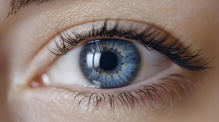 Close Up Of A Beautiful Blue Eye