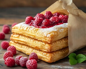 Raspberry Puff Pastry Treats