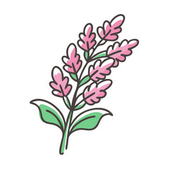 astilbe flower icon, astilbe flower vector illustration-simple illustration of astilbe flower, perfect for astilbe flower logos and icons