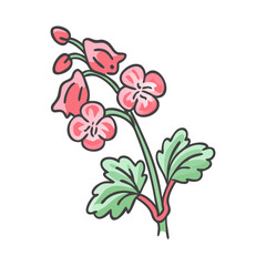 coral bells flower icon, coral bells flower vector illustration-simple illustration of coral bells flower, perfect for coral bells flower logos and icons
