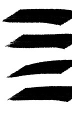 black thick lines paint brush 